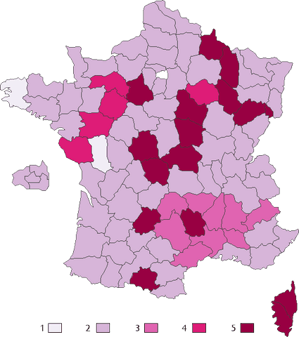 Zoenen in Frankrijk